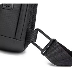 Рюкзак з однією лямкою Cумка cлінг Bange (BGS7256 Gray) 9.7'' із захисним каркасом та USB + Micro USB Сірий