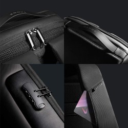 Рюкзак Bange (BGS7216 Black) 17.3'' з USB 3.0 + Type-C Чорний