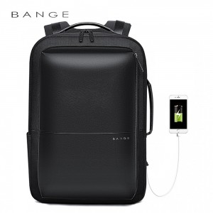 Класичний діловий чоловічий рюкзак Bange (BGS53) з USB Чорний
