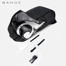Рюкзак Bange (BGS2575 Black) 15.6 Rolltop" з USB + Type-C Чорний