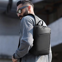 Рюкзак с одной лямкой Сумка слинг Bange (BGS22002 Black) 9.7'' с USB Черный