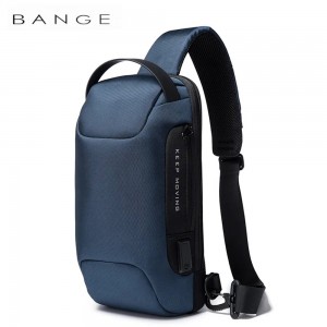 Рюкзак з однією лямкою Сумка слінг Bange (BGS22085 Blue) 9.7'' з USB 3.0 Micro USB Синій