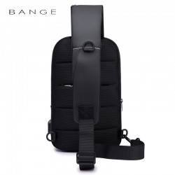 Рюкзак з однією лямкою Сумка слінг Bange (BGS1911 Black) 9.7'' з USB Чорний