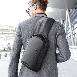Рюкзак с одной лямкой Сумка слинг Bange (BGS7221-Gray) 9.7'' с USB + Micro USB Серый