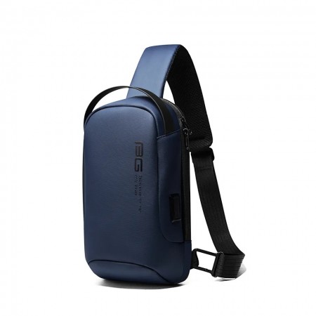 Рюкзак с одной лямкой Сумка слинг Bange (BGS7221-Blue) 9.7'' с USB + Micro USB Синий