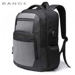 Рюкзак Bange (BGS1922 Gray) 15.6" з USB Чорний/Графітовий сірий