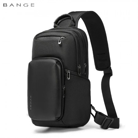 Рюкзак с одной лямкой Сумка слинг Bange (BGS7718 Black) 11" Черный