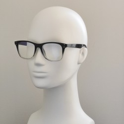 Компьютерные очки Blue Blocker оправа TR пластик 8961 NN Черный Глянцевый/Прозрачный
