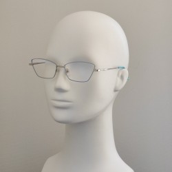 Компьютерные очки Blue Blocker оправа 80016 NN Серебро/Голубой Компьютерные очки Blue Blocker оправа 80016 NN Серебро/Голубой