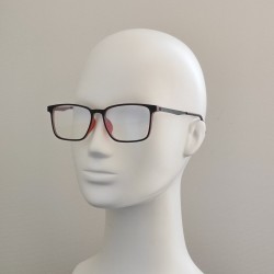 Компьютерные очки Blue Blocker оправа TR пластик 9017 NN Черный Матовый/Терракотовый Компьютерные очки Blue Blocker оправа TR пластик 9017 NN Черный Матовый/Терракотовый