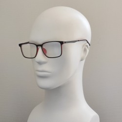 Компьютерные очки Blue Blocker оправа TR пластик 9017 NN Черный Матовый/Терракотовый Компьютерные очки Blue Blocker оправа TR пластик 9017 NN Черный Матовый/Терракотовый