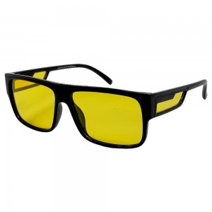 Поляризованные очки для водителей (антифары) 3119 Graffito Polarized Черный/Желтая Линза
