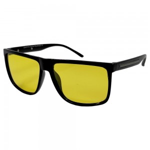 Поляризованные очки для водителей (антифары) 3155 Graffito Polarized Черный/Желтая Линза