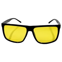 Поляризованные очки для водителей (антифары) 3155 Graffito Polarized Черный/Желтая Линза