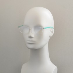 Детские компьютерные очки Blue Blocker 81814 NN Прозрачные с бирюзовыми дужками