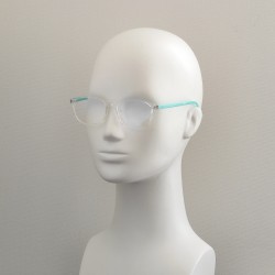Детские компьютерные очки Blue Blocker 81808 NN Прозрачные с бирюзовыми дужками