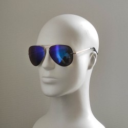 Поляризованные солнцезащитные очки 07003 Beach Force Polarized Золото/Синее Зеркало