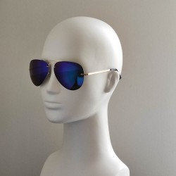Поляризованные солнцезащитные очки 07003 Beach Force Polarized (Matrix Polarized) Золото/Синее Зеркало