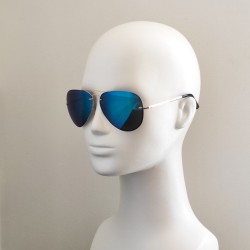 Поляризованные солнцезащитные очки 07003 Beach Force Polarized (Matrix Polarized) Золото/Бирюзовое Зеркало