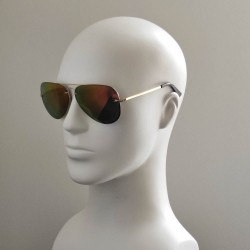 Поляризованные солнцезащитные очки 07003 Beach Force Polarized (Matrix Polarized) Золото/Оранжевое Зеркало
