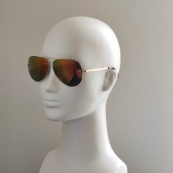 Поляризованные солнцезащитные очки 07003 Beach Force Polarized (Matrix Polarized) Золото/Оранжевое Зеркало