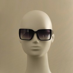 Солнцезащитные очки 9112 NN, черная оправа, серая линза