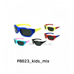 Детские полчризованные солнцезащитные очки 8023R (неломайки) Микс